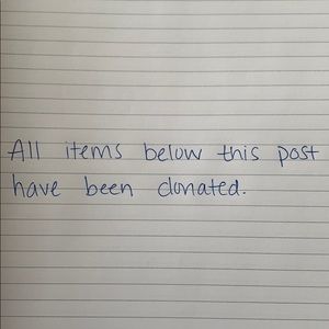 All items below this post have been donated.